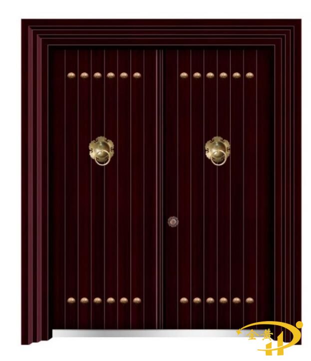 中式復古鋅合金別墅門