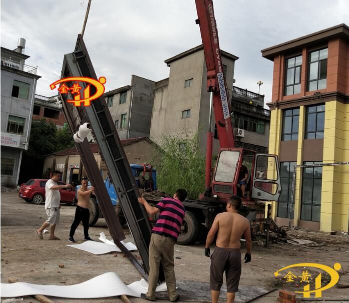 銅門安裝過程圖