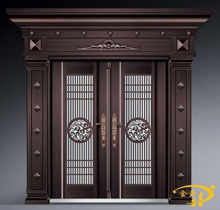 鋅合金玻璃別墅大門