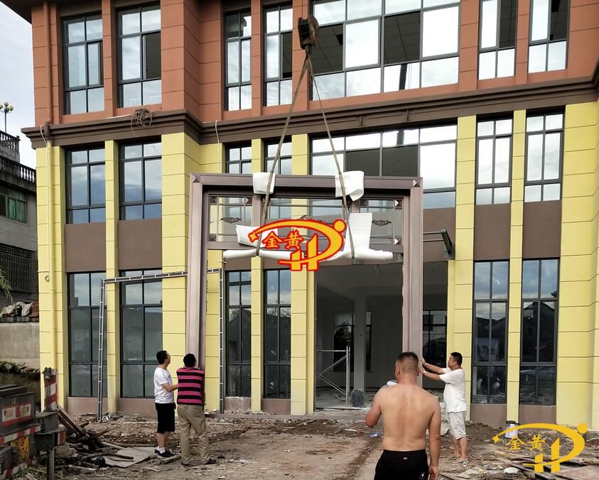 銅門安裝過程圖